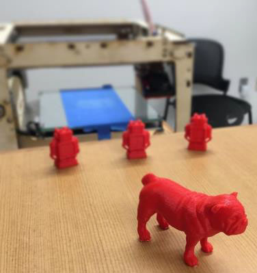 Spike printed by the 3D printer in the Next Gen Tech Bar