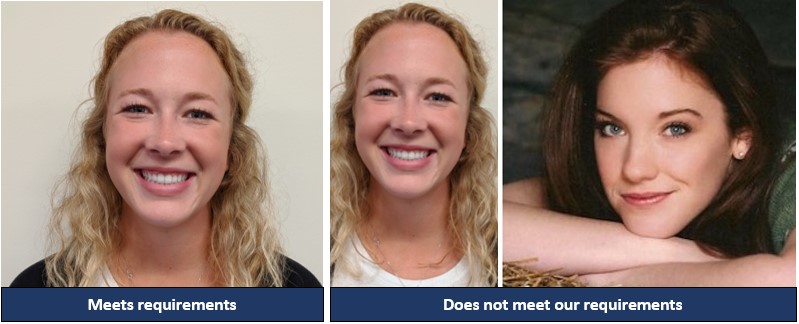 Photo requirement do's and don'ts