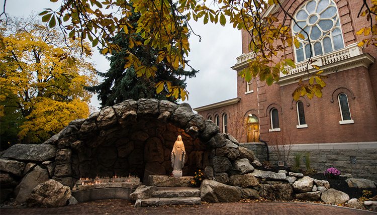 The Grotto on a Fall Evening