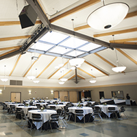 Inside the Globe Room meeting space.