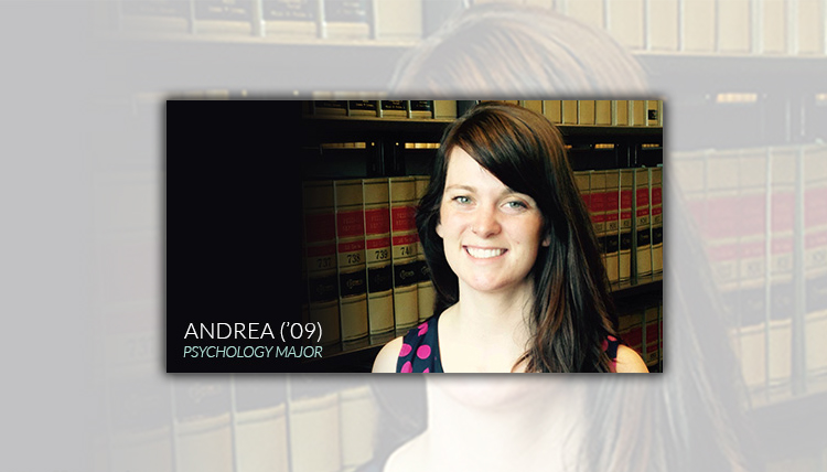 Portrait of Gonzaga Psychology Department 2009 graduate Andrea