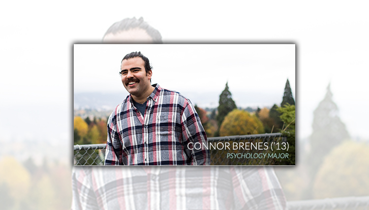 Portrait of Gonzaga Psychology Department 2013 graduate Connor Brenes