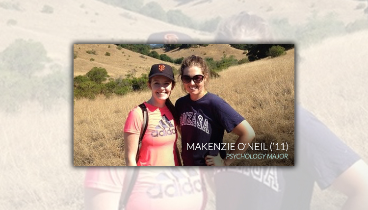 Portrait of Gonzaga Psychology Department 2011 graduate Makenzie O’Neil