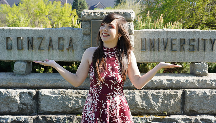 Portrait of Gonzaga Psychology Department 2018 graduate Kamea Sandstrom