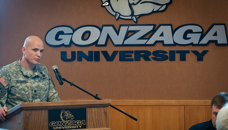 Veteran speaking at Gonzaga