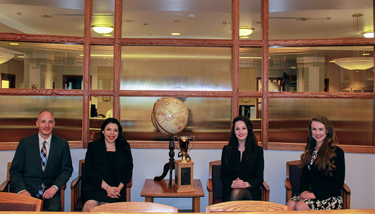 Linden Cup 2018 competitors in the Rare Books Room