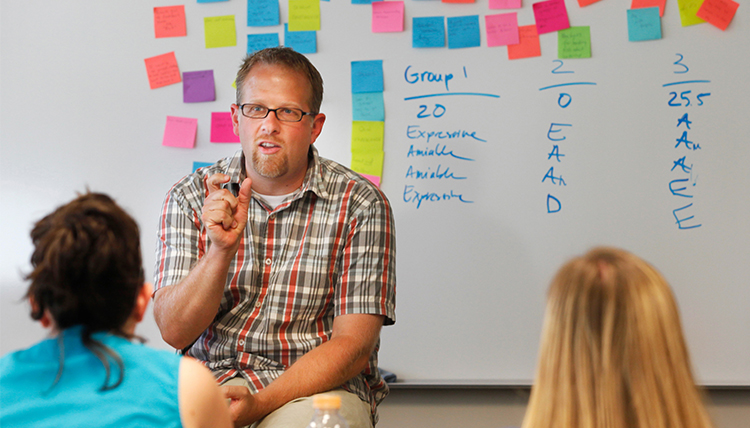 Dr. Josh Armstrong teaching CLP students