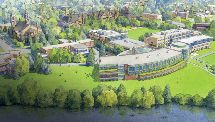 Science and engineering arial view