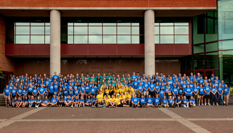 Group photo of Orientation Leaders from New Student Orientation 2019