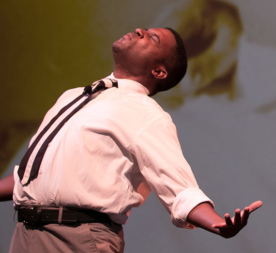 Mike Wiley in performance