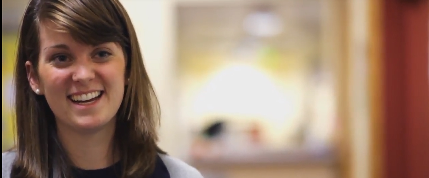 Portrait of Andrea Woods, Double major with honors in English and Psychology from Gonzaga in 2009.