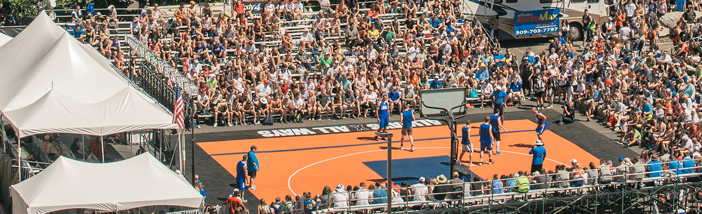 Hoopfest basketball court photo by Erick Doxey
