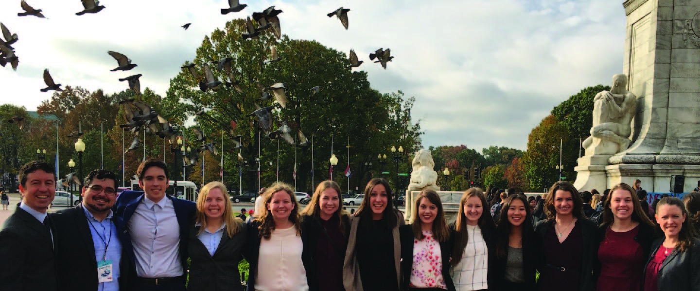 IFTJ Delegation posing in front of Capitol Hill