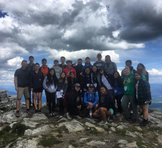 FYI students at the top of Mt. Spokane