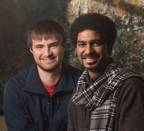 Gonzaga students Manojprabhakaran (Manoj) Thirupal and Aaron Danowski