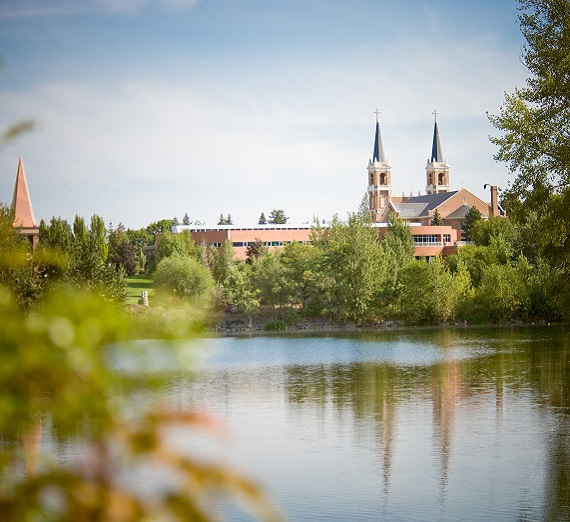 Lake view of Jepson Center