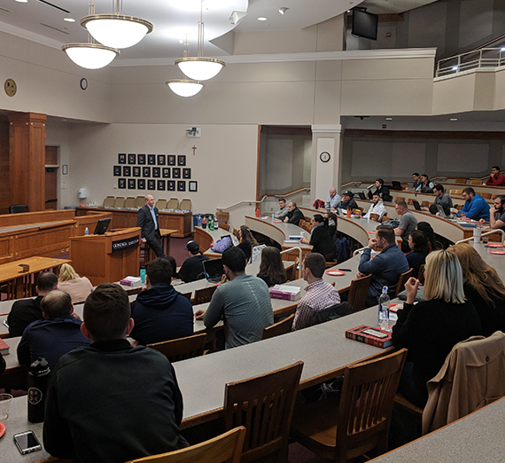 OtterBox CEO Jim Parke in the Gonzaga Law court room