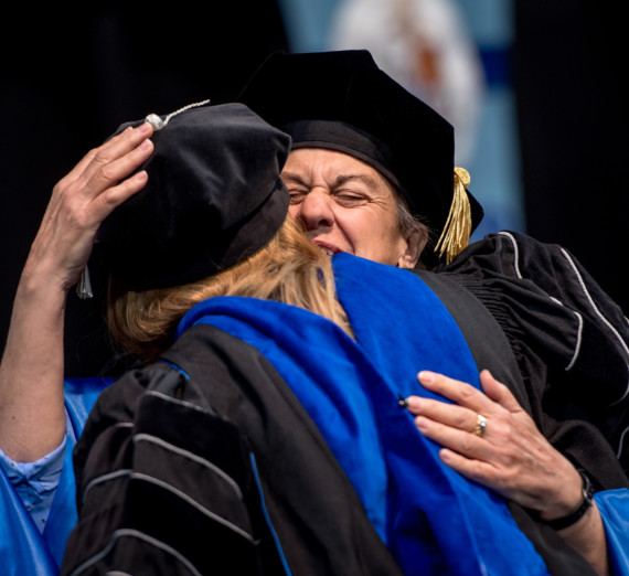 Student takes video for the Master's in Communication Leadership Studies Practicum