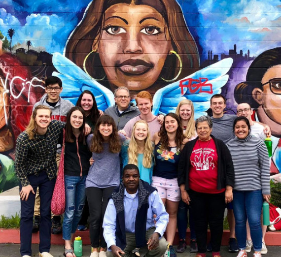 Doctoral student sculpting