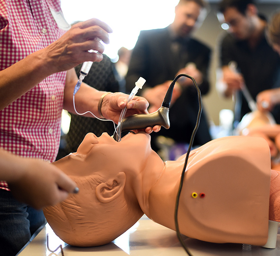 Gonzaga's School of Nursing and Human Physiology Nursing Department Open House demonstration