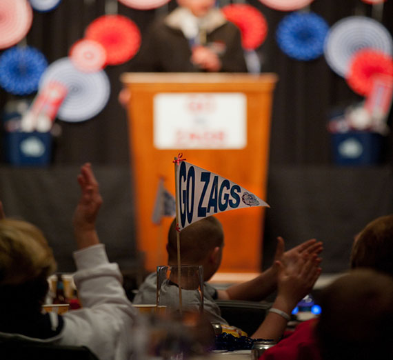 go zags flag at an event