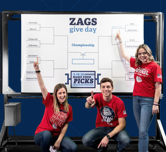 Zags Give Day supports students by fundraising for scholarships