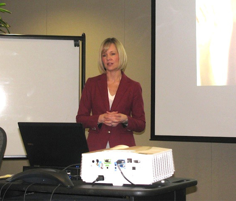 Michelle Hege presents to the ELP cohort