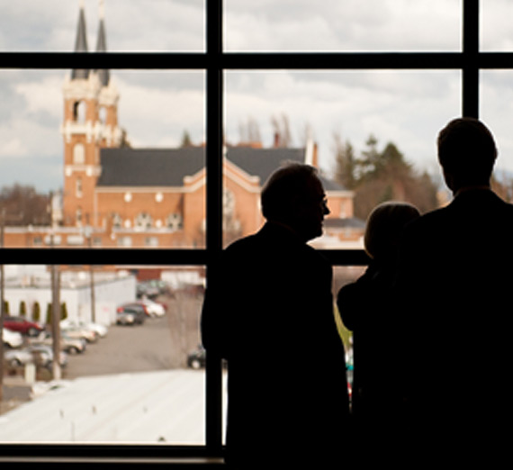 View of St. Al's Church from Tilford