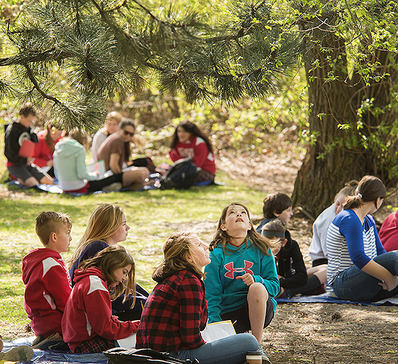 Children enjoying the outdoors