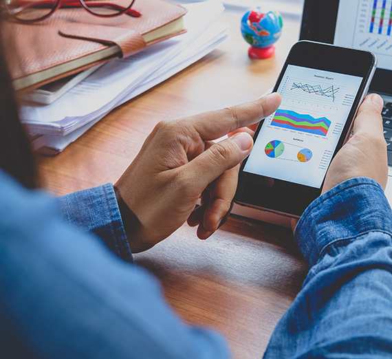 Dashboard on mobile phone