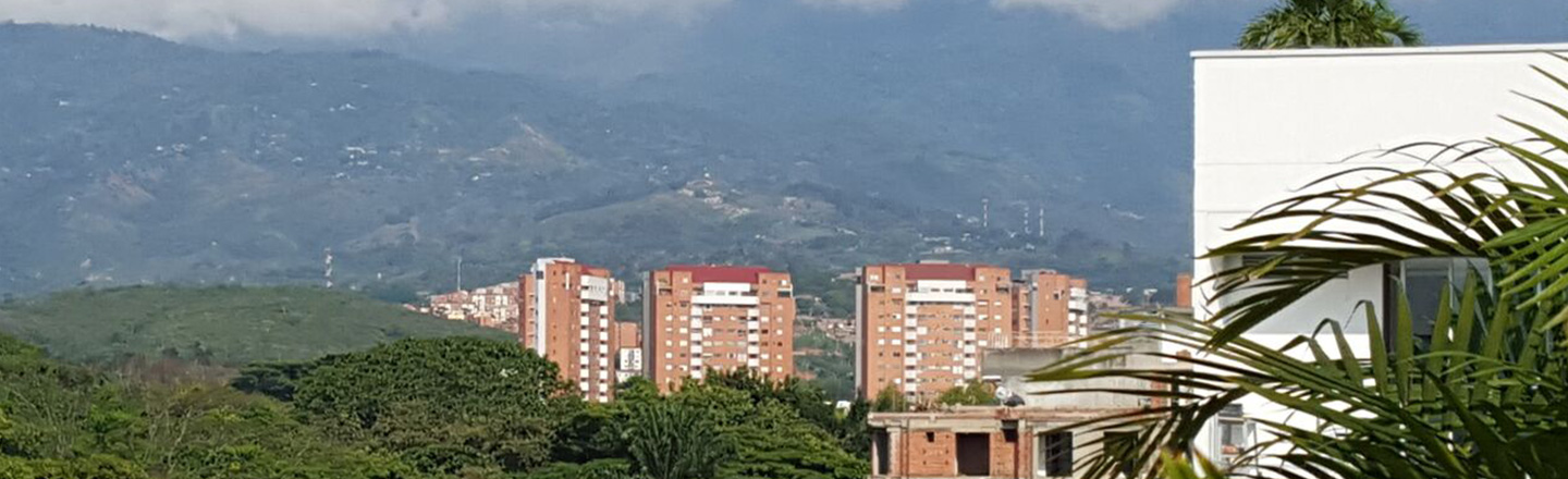 View of Hillside and Buildings in Cali, Columbia