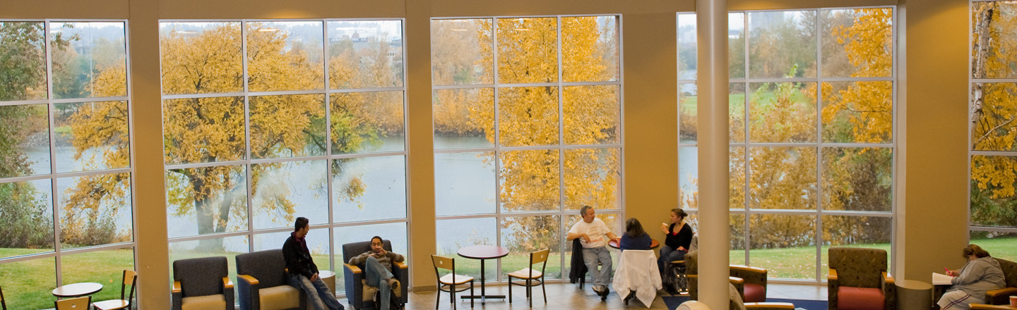 River from Jepson Center Lounge. 