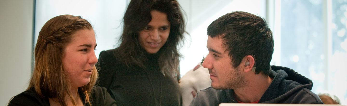 students with teacher 