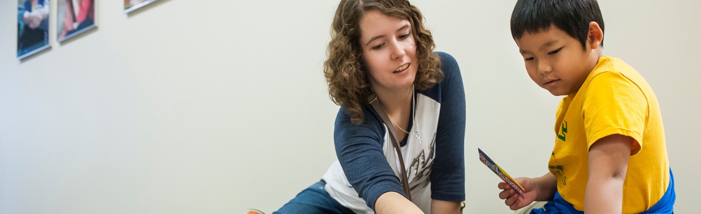 Literacy tutoring program in Rosauer Center at Gonzaga University