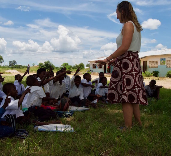 Katie Polacheck Teaching in Zambia