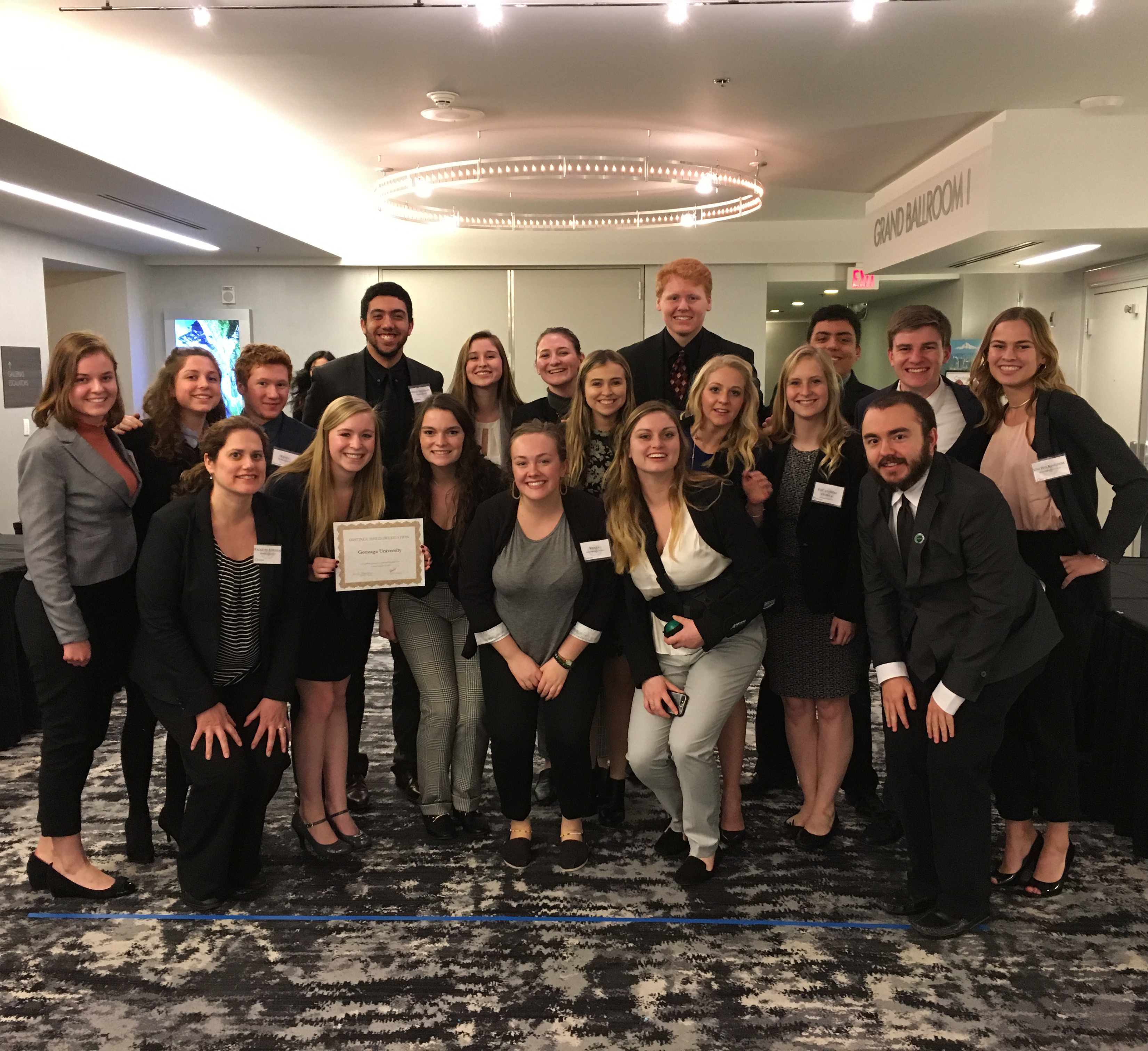 Frannie sitting outside College Hall