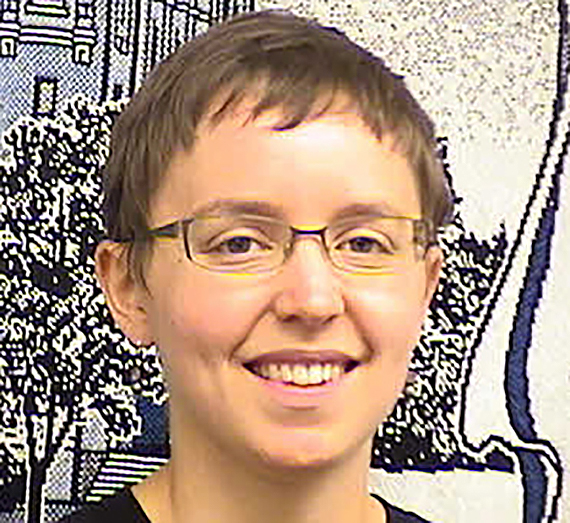 Sue Niezgoda, associate professor of civil engineering, leads a stream restoration class along the Little Spokane River. (GU photo) 