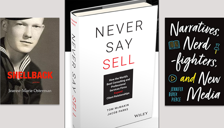 3 separate book covers