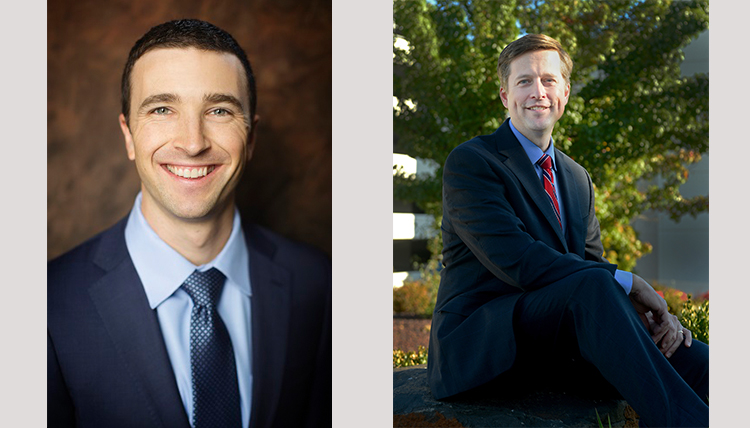 two separate photos of individuals