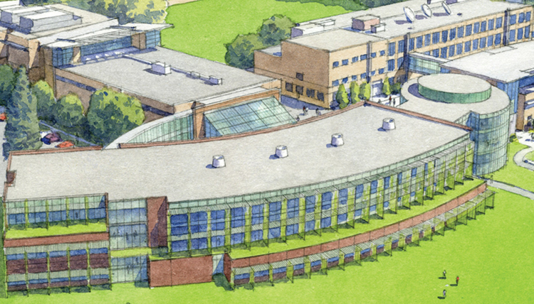 artist rendering of integrated science building