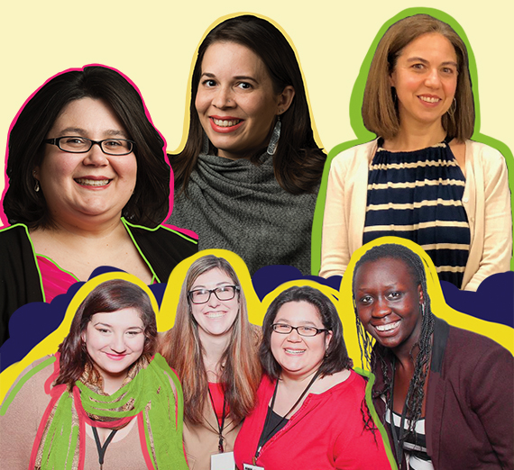 colorful collage of women