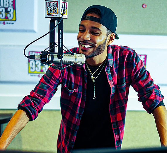 Bennett Koffa on the airwaves. (Photo courtesy Bennett Koffa)