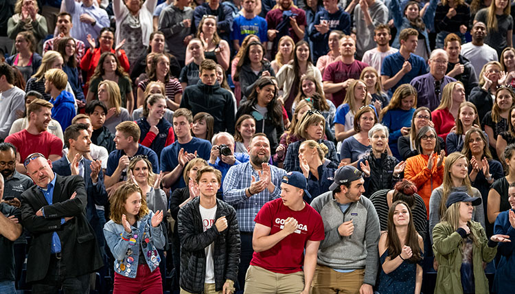 Gonzaga community at Rick Clark Event