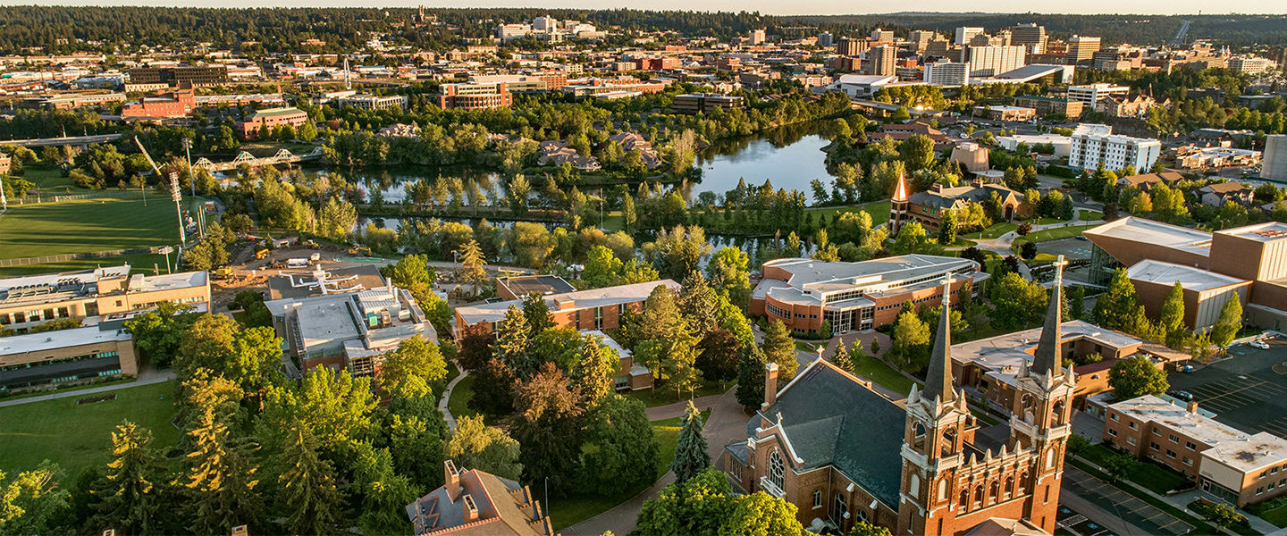 aerial view of campus