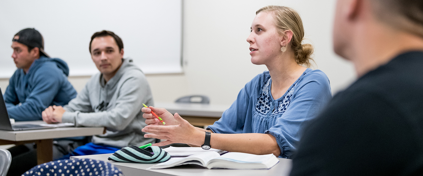 Students in a classroom