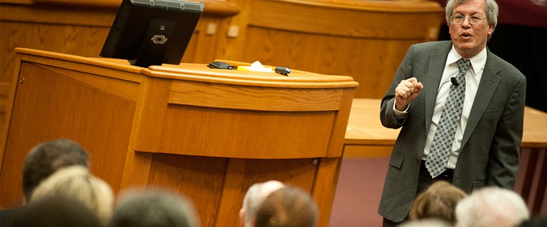 Lecture at law school 