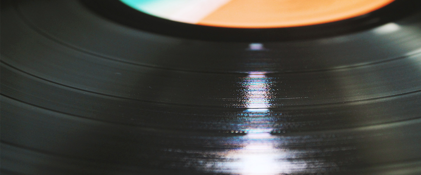 Close up of Vinyl Record