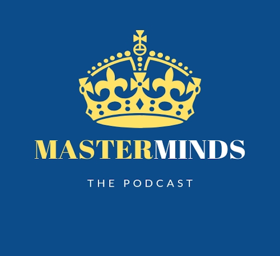 "Masterminds" Izag radio podcast logo