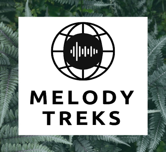 "Melody Treks" Izag radio podcast logo